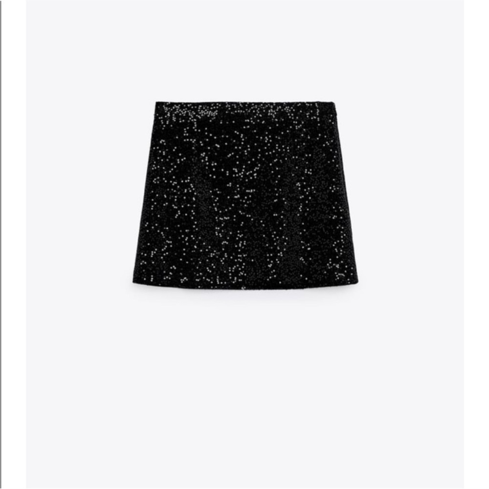 ZARA HIGH WAISTED SEQUIN SKIRT NWT